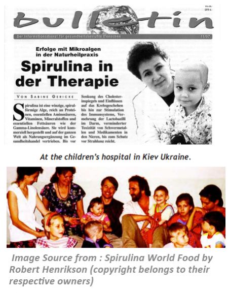  Spirulina Decreases Radiation Dose Load Received From food